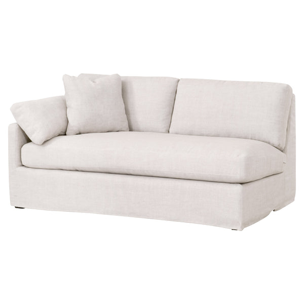 Essentials for Living Stitch & Hand - Upholstery Lena Modular Slope Arm Slipcover 2-Seat Left Arm Sofa 6603-2S1LA.BISQ