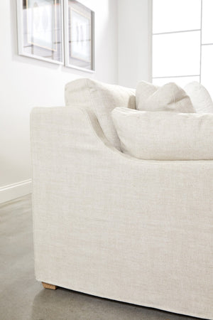 Essentials for Living Stitch & Hand - Upholstery Lena Modular Slope Arm Slipcover 2-Seat Left Arm Sofa 6603-2S1LA.BISQ