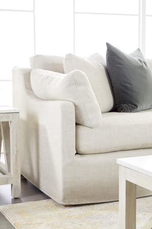 Essentials for Living Stitch & Hand - Upholstery Lena Modular Slope Arm Slipcover 2-Seat Left Arm Sofa 6603-2S1LA.BISQ