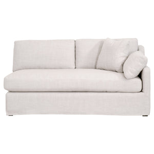 Essentials for Living Stitch & Hand - Upholstery Lena Modular Slope Arm Slipcover 2-Seat Right Arm Sofa 6603-2S1RA.BISQ