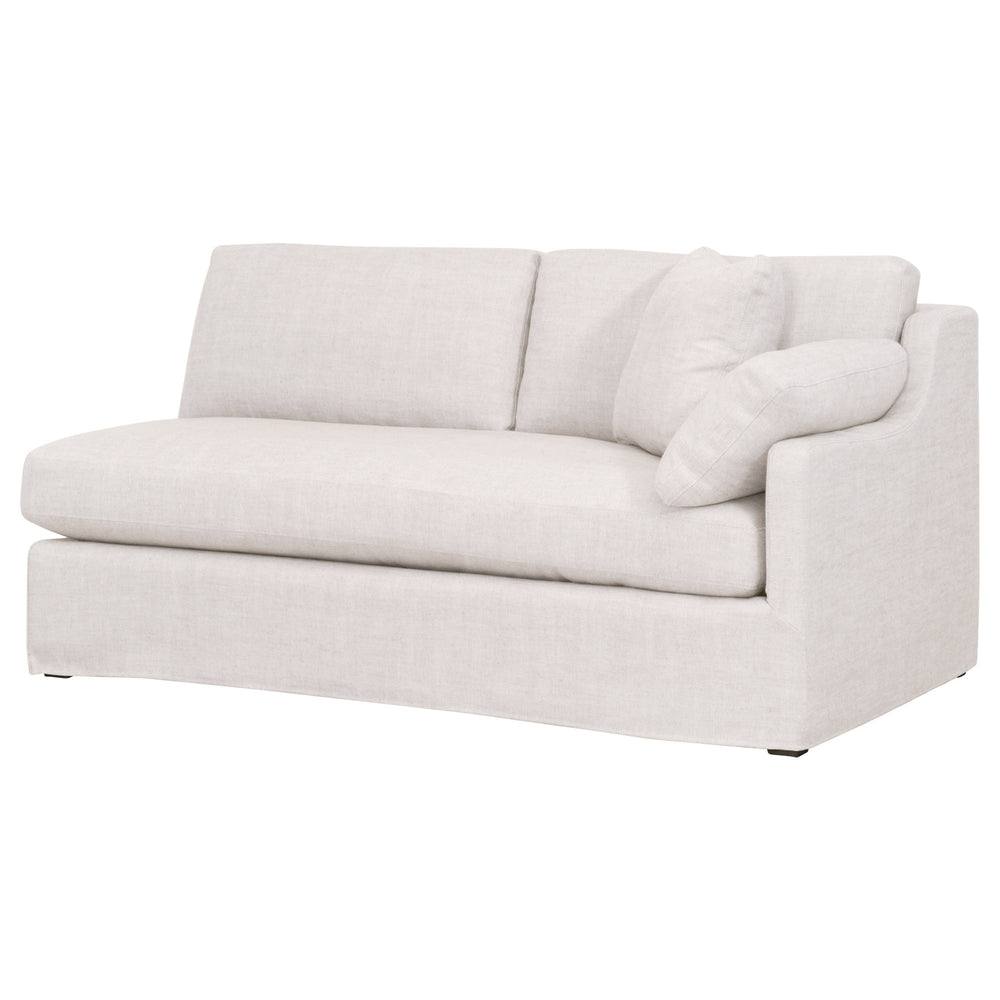 Essentials for Living Stitch & Hand - Upholstery Lena Modular Slope Arm Slipcover 2-Seat Right Arm Sofa 6603-2S1RA.BISQ