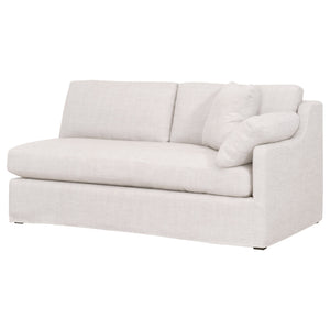 Essentials for Living Stitch & Hand - Upholstery Lena Modular Slope Arm Slipcover 2-Seat Right Arm Sofa 6603-2S1RA.BISQ