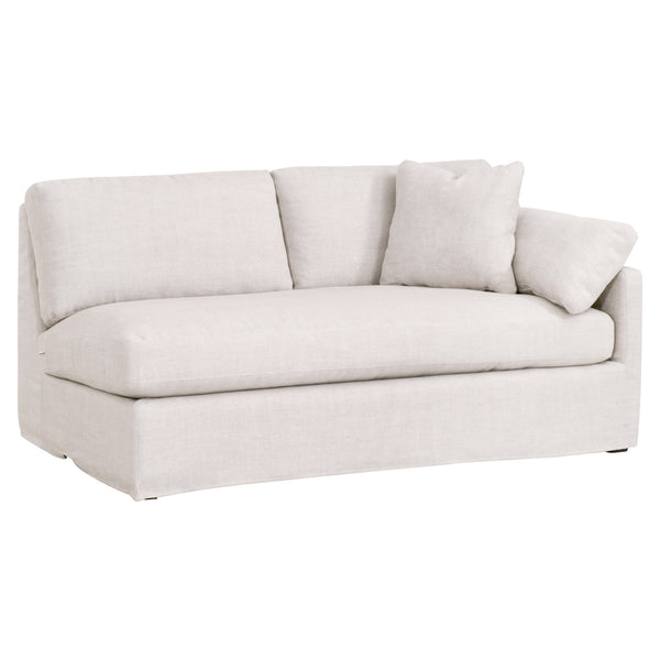 Essentials for Living Stitch & Hand - Upholstery Lena Modular Slope Arm Slipcover 2-Seat Right Arm Sofa 6603-2S1RA.BISQ