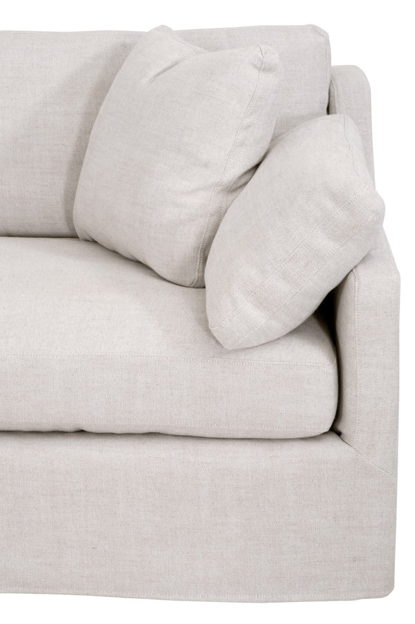 Essentials for Living Stitch & Hand - Upholstery Lena Modular Slope Arm Slipcover 2-Seat Right Arm Sofa 6603-2S1RA.BISQ