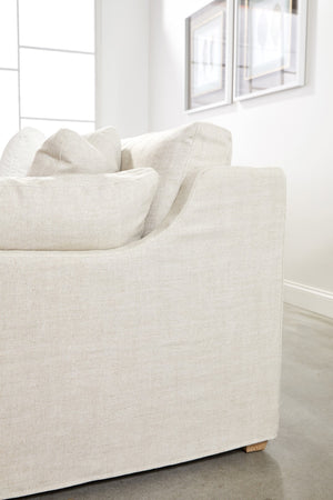 Essentials for Living Stitch & Hand - Upholstery Lena Modular Slope Arm Slipcover 2-Seat Right Arm Sofa 6603-2S1RA.BISQ