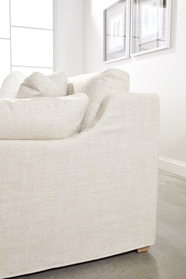 Essentials for Living Stitch & Hand - Upholstery Lena Modular Slope Arm Slipcover 2-Seat Right Arm Sofa 6603-2S1RA.BISQ