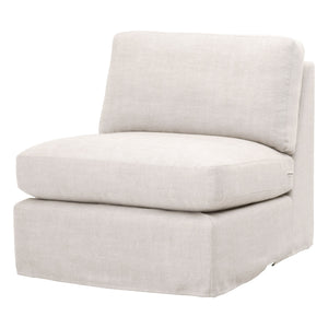 Essentials for Living Stitch & Hand - Upholstery Lena Modular Slope Arm Slipcover 1-Seat Armless Chair 6603-1S.BISQ