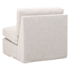 Essentials for Living Stitch & Hand - Upholstery Lena Modular Slope Arm Slipcover 1-Seat Armless Chair 6603-1S.BISQ
