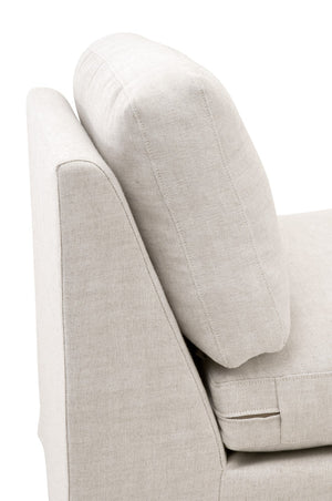 Essentials for Living Stitch & Hand - Upholstery Lena Modular Slope Arm Slipcover 1-Seat Armless Chair 6603-1S.BISQ