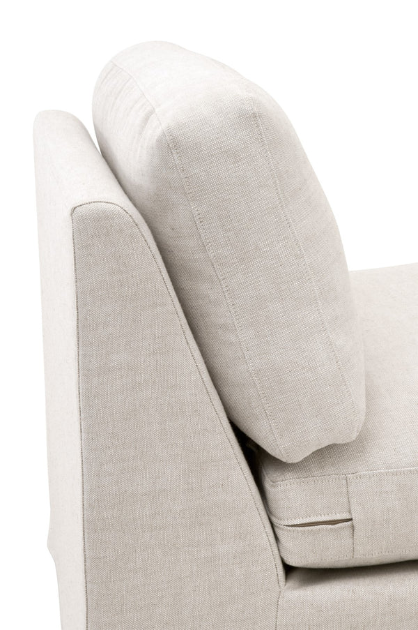 Essentials for Living Stitch & Hand - Upholstery Lena Modular Slope Arm Slipcover 1-Seat Armless Chair 6603-1S.BISQ
