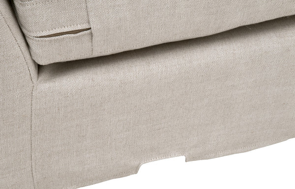 Essentials for Living Stitch & Hand - Upholstery Lena Modular Slope Arm Slipcover 1-Seat Armless Chair 6603-1S.BISQ