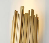 Bethel Gold Wall Sconce in Stainless Steel