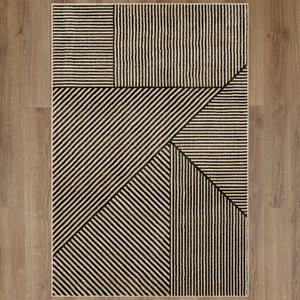 Karastan Rugs Bobby Berk By Karastan Series 3 Linea Machine Woven Polyester Geometric Traditional Area Rug 92439 90121 063094 IB