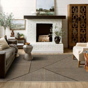 Karastan Rugs Bobby Berk By Karastan Series 3 Linea Machine Woven Polyester Geometric Traditional Area Rug 92439 90121 096132 IB