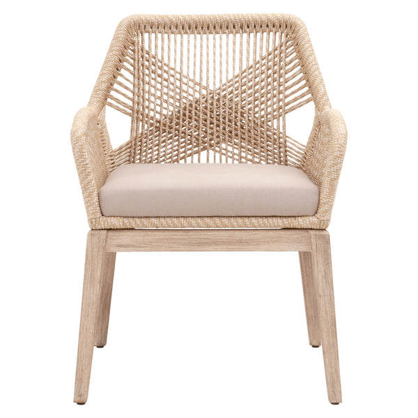 Essentials for Living Woven Loom Arm Chair - Set of 2 6809KD.SND/FLGRY/NG