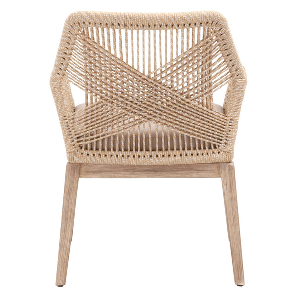 Essentials for Living Woven Loom Arm Chair - Set of 2 6809KD.SND/FLGRY/NG
