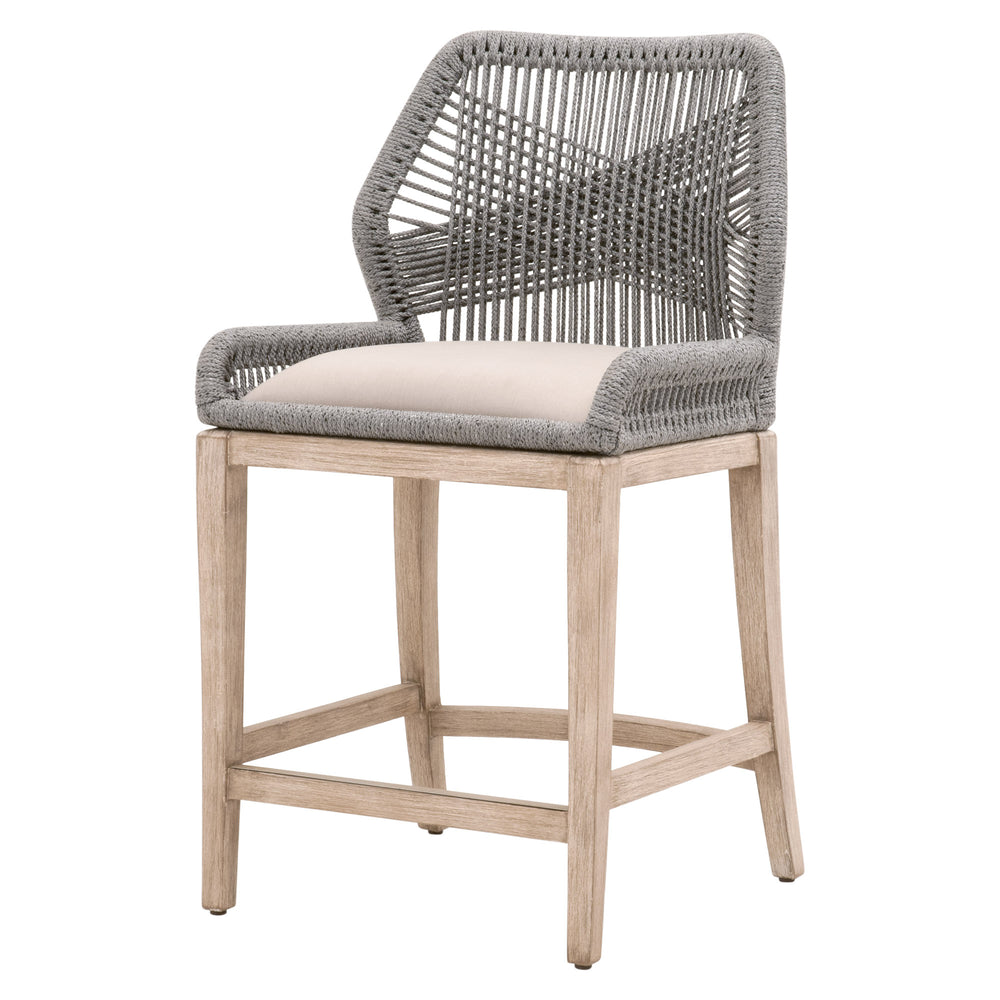 Essentials for Living Woven Loom Counter Stool 6808CS.PLA/LGRY/NG