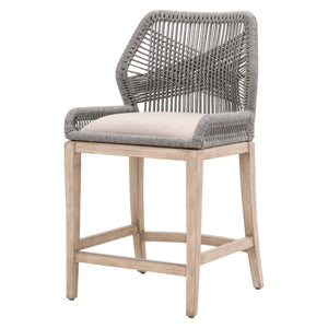 Essentials for Living Woven Loom Counter Stool 6808CS.PLA/LGRY/NG