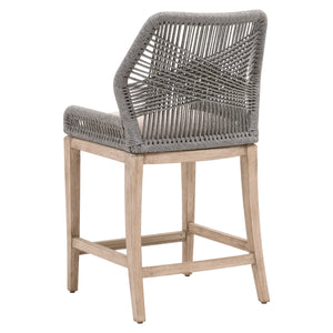 Essentials for Living Woven Loom Counter Stool 6808CS.PLA/LGRY/NG