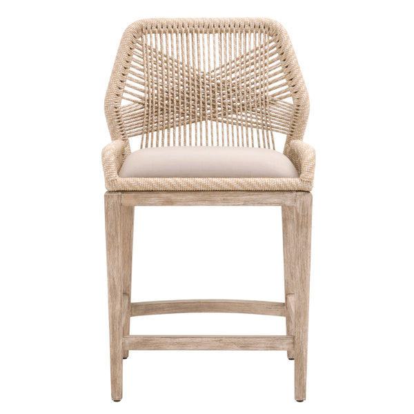 Essentials for Living Woven Loom Counter Stool 6808CS.SND/LGRY/NG