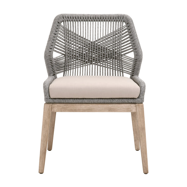 Essentials for Living Woven Loom Dining Chair - Set of 2 6808KD.PLA/FLGRY/NG