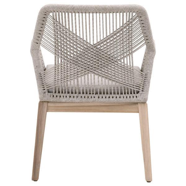 Essentials for Living Woven Loom Outdoor Arm Chair - Set of 2 6809KD.WTA/PUM/GT