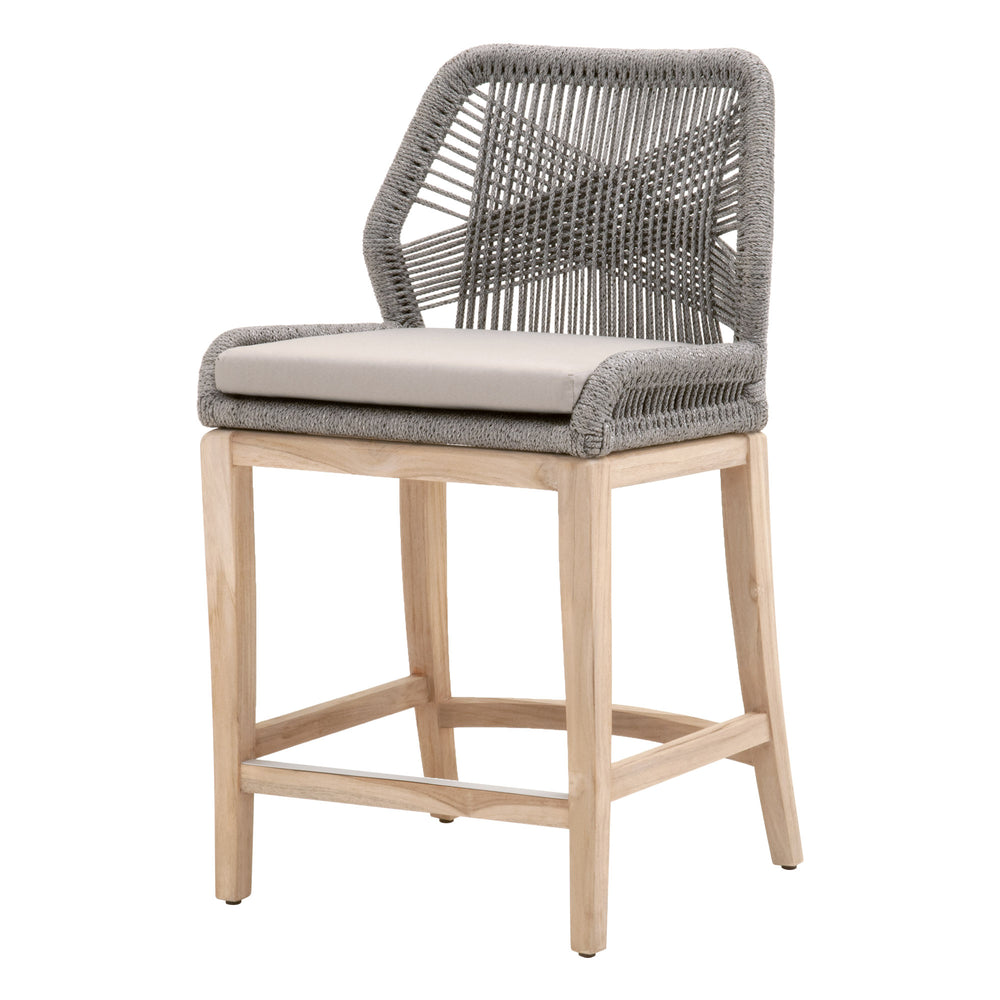 Essentials for Living Woven Loom Outdoor Counter Stool 6808CS.PLA-R/SG/GT