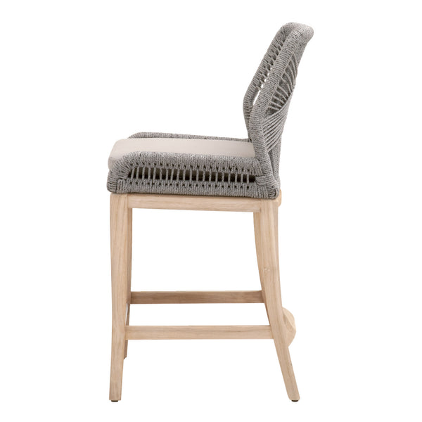 Essentials for Living Woven Loom Outdoor Counter Stool 6808CS.PLA-R/SG/GT