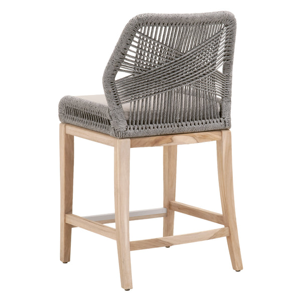 Essentials for Living Woven Loom Outdoor Counter Stool 6808CS.PLA-R/SG/GT