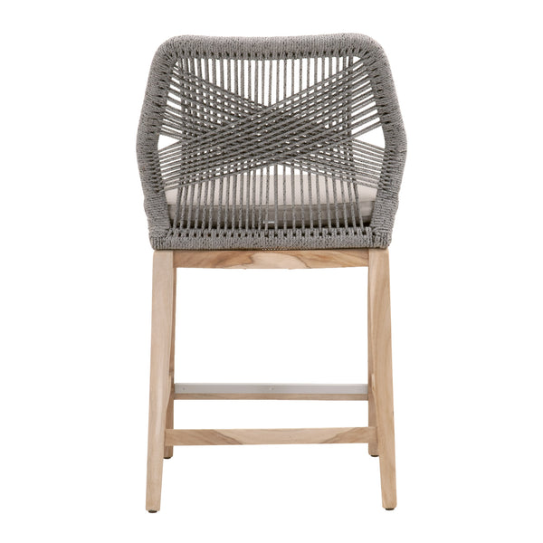Essentials for Living Woven Loom Outdoor Counter Stool 6808CS.PLA-R/SG/GT