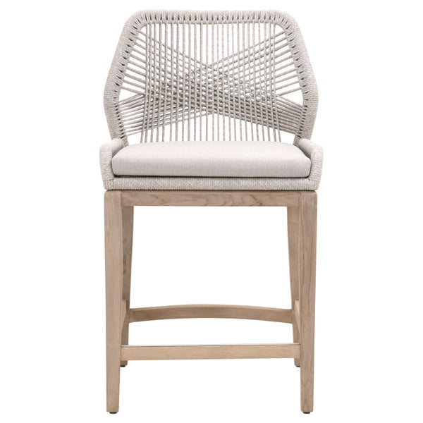 Essentials for Living Woven Loom Outdoor Counter Stool 6808CS.WTA/PUM/GT