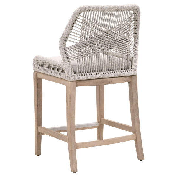 Essentials for Living Woven Loom Outdoor Counter Stool 6808CS.WTA/PUM/GT
