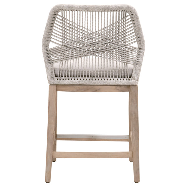 Essentials for Living Woven Loom Outdoor Counter Stool 6808CS.WTA/PUM/GT