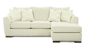 Fusion 9778 Transitional Sofa Chaise 9778 VIBRANT VISION OATMEAL