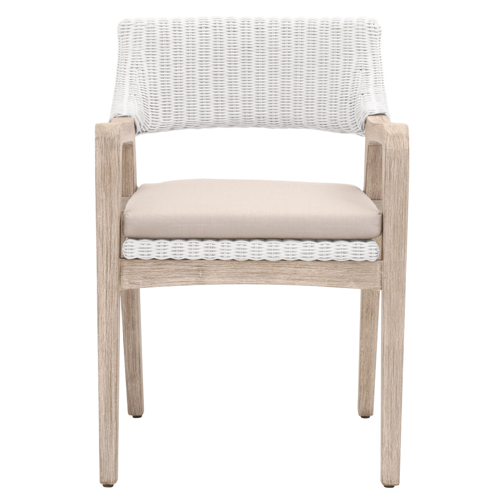 Essentials for Living Woven Lucia Arm Chair 6810.WTR/LGRY/NG