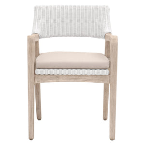 Essentials for Living Woven Lucia Arm Chair 6810.WTR/LGRY/NG