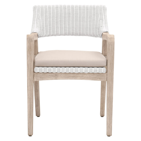Essentials for Living Woven Lucia Arm Chair 6810.WTR/LGRY/NG