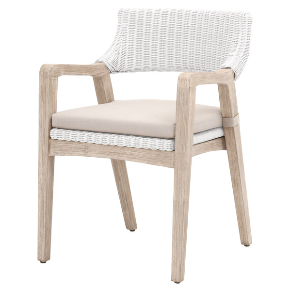 Essentials for Living Woven Lucia Arm Chair 6810.WTR/LGRY/NG