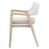 Essentials for Living Woven Lucia Arm Chair 6810.WTR/LGRY/NG