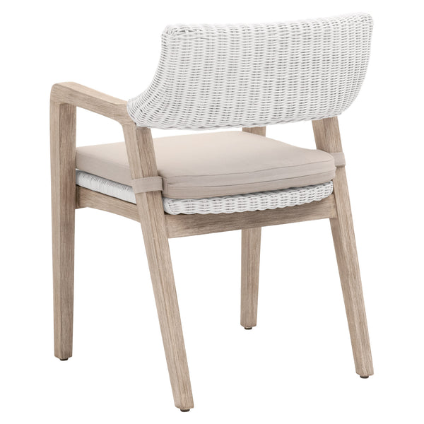 Essentials for Living Woven Lucia Arm Chair 6810.WTR/LGRY/NG