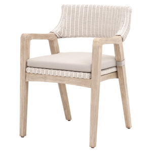 Essentials for Living Woven Lucia Arm Chair 6810.WW/LGRY/NG