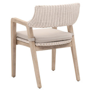 Essentials for Living Woven Lucia Arm Chair 6810.WW/LGRY/NG