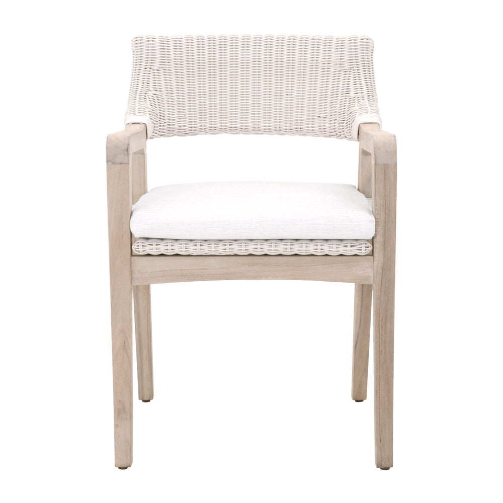 Essentials for Living Woven Lucia Outdoor Arm Chair 6810.PW/WHT/GT