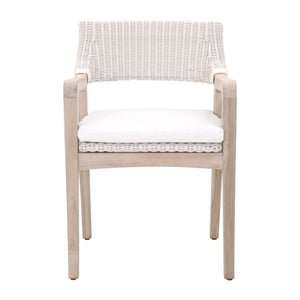 Essentials for Living Woven Lucia Outdoor Arm Chair 6810.PW/WHT/GT