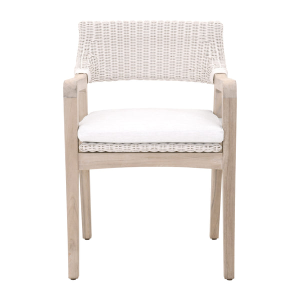 Essentials for Living Woven Lucia Outdoor Arm Chair 6810.PW/WHT/GT