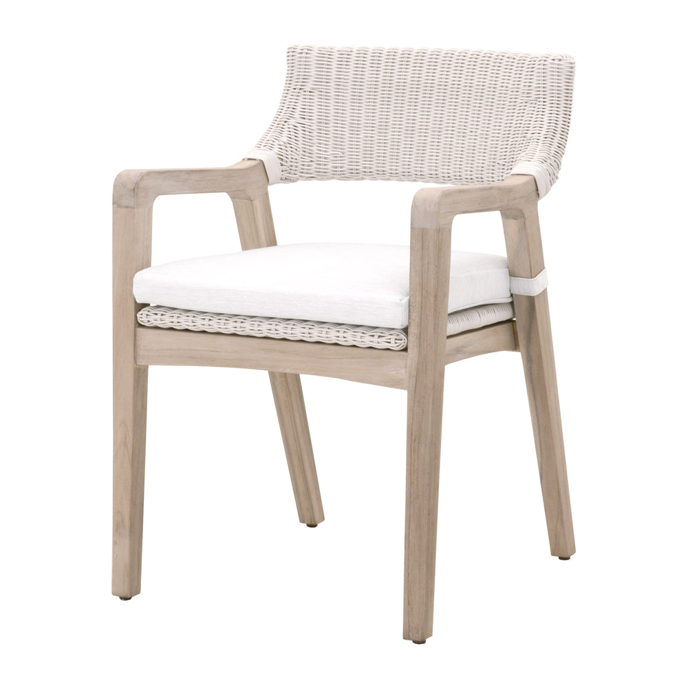 Essentials for Living Woven Lucia Outdoor Arm Chair 6810.PW/WHT/GT