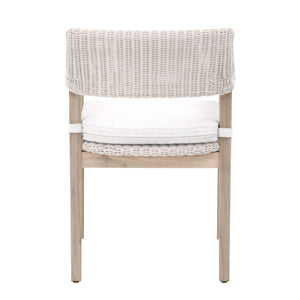 Essentials for Living Woven Lucia Outdoor Arm Chair 6810.PW/WHT/GT