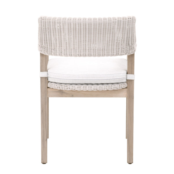 Essentials for Living Woven Lucia Outdoor Arm Chair 6810.PW/WHT/GT