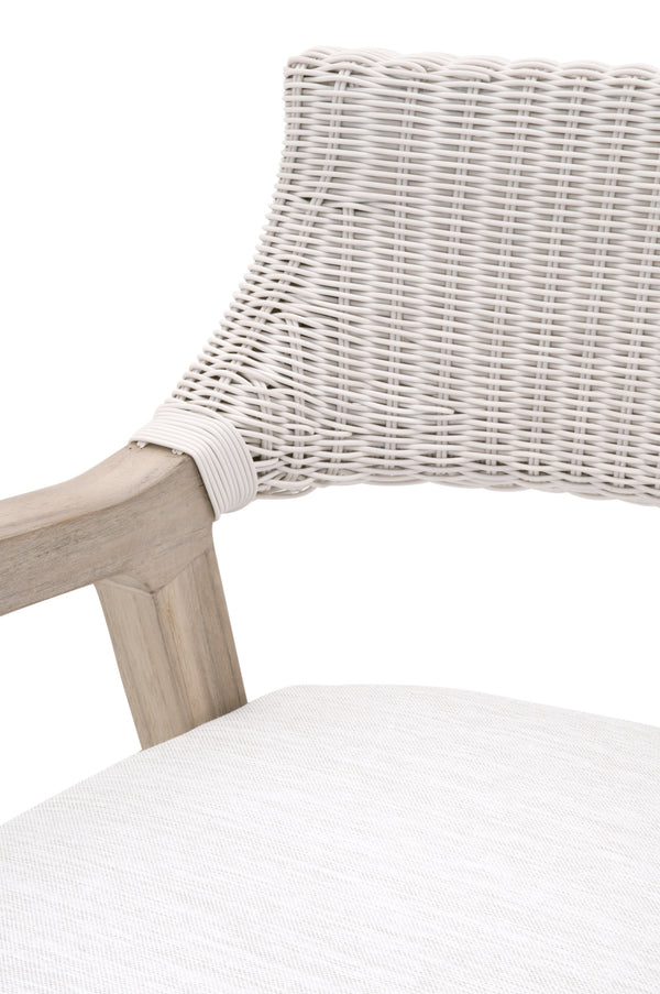 Essentials for Living Woven Lucia Outdoor Arm Chair 6810.PW/WHT/GT