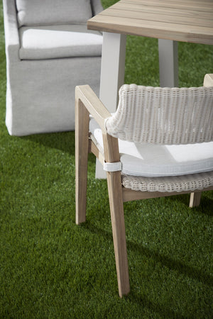 Essentials for Living Woven Lucia Outdoor Arm Chair 6810.PW/WHT/GT